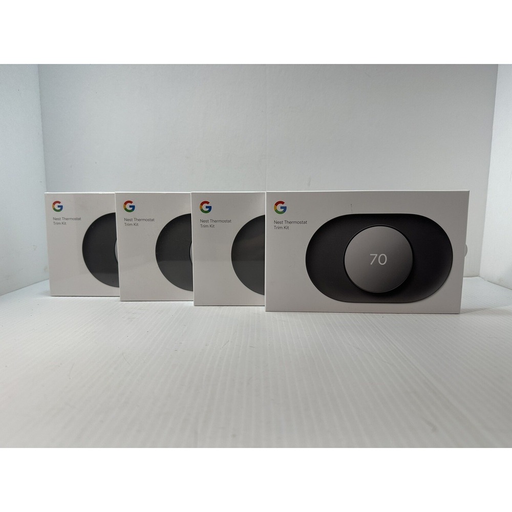 4‎ Google Nest Thermostat Trim Kit Snow GZZN7 GA02086-US 3 Unopened 1 Opened